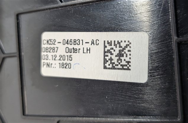 Thumbnail 8: 2016 RANGE ROVER (L405) FRONT LEFT DRIVER DASH HEAT AIR AC HVAC VENT (Black)