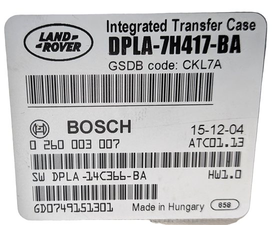 Thumbnail 7: 2016 RANGE ROVER (L405) TRANSFER CASE CONTROL MODULE