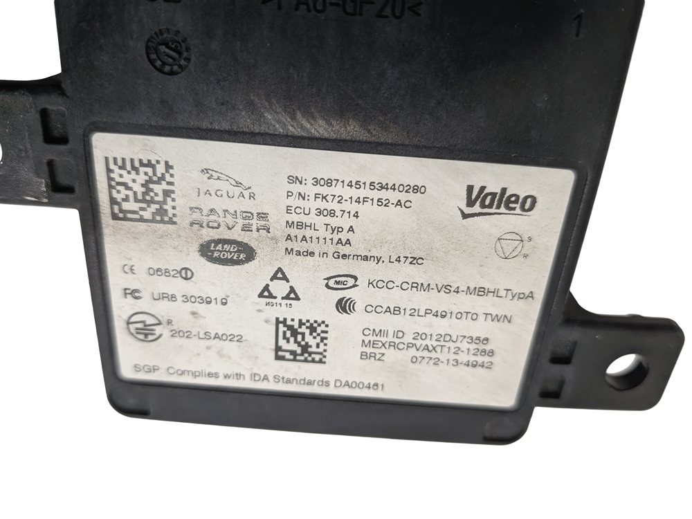 Thumbnail 7: 2016 RANGE ROVER (L405) REAR BLIND SPOT RADAR SENSOR CONTROL MODULE
