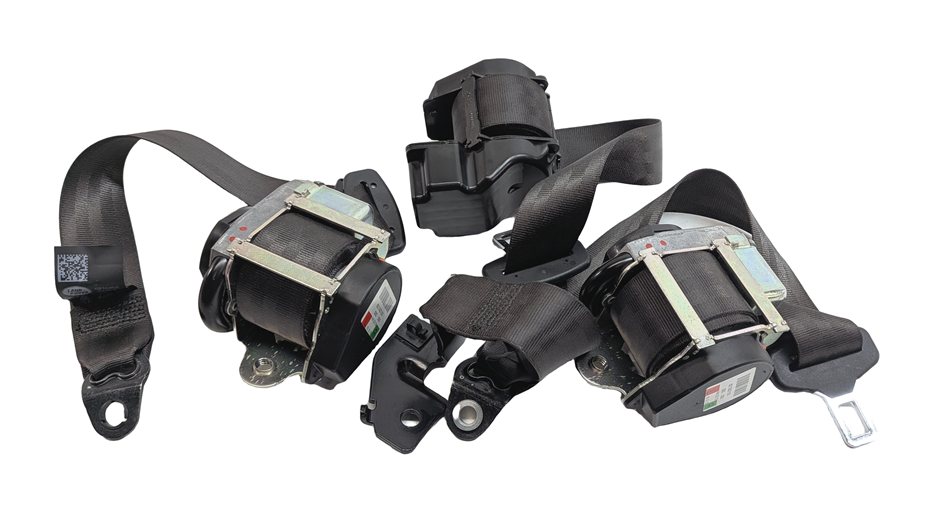Thumbnail 3: 2016 RANGE ROVER (L405) REAR LEFT CENTER RIGHT SEATBELT RETRACTOR SET/3 (Almond)