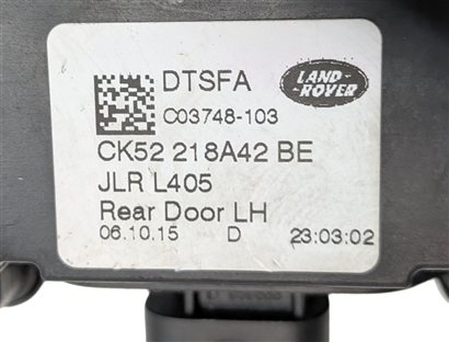 Thumbnail 10: 13-22 RANGE ROVER DISCOVERY (L405 L462 L494 L550) REAR LEFT PASSIVE DOOR LATCH