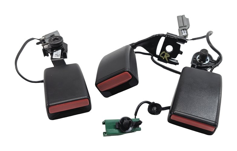 Thumbnail 2: 2016 RANGE ROVER (L405) REAR LEFT CENTER RIGHT SEATBELT BUCKLE RECEIVER SET/3