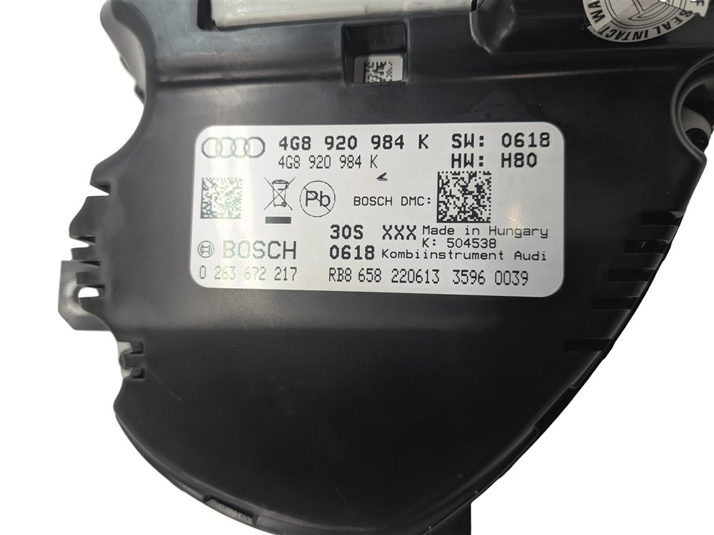 Thumbnail 10: 14 AUDI A7 (C7 4G8) DASH SPEEDOMETER INSTRUMENT GAUGE CLUSTER 4G8920984K (128k)