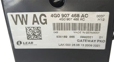 Thumbnail 7: 2014 AUDI A7 (C7 4G8) 3.0L SUPER (CTUA) CENTRAL GATEWAY CONTROL MODULE