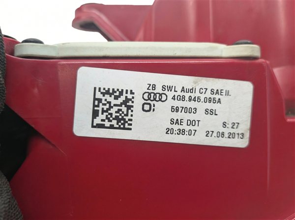 Thumbnail 9: 2012-2015 AUDI A7 S7 (C7 4G8) LEFT DRIVER REAR TAILLIGHT BRAKE LIGHT LAMP