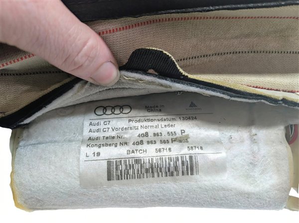 Thumbnail 11: 12-18 AUDI A7 S7 RS7 (C7 4G8) FRONT LEFT DRIVER LOWER MEMORY SEAT CUSHION(Black)
