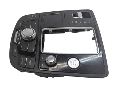 Thumbnail 3: 2014 AUDI A7 (C7 4G8) CENTER CONSOLE SHIFT TRIM w/ STEREO PHONE MMI NAVI CONTROL