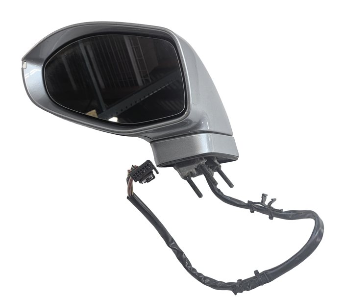 Thumbnail 2: 12-15 AUDI A7 (C7 4G8) FRONT LEFT DRIVER MANUAL FOLD MEMORY DOOR MIRROR (Gray)