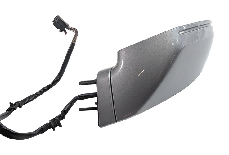 Thumbnail 3: 12-15 AUDI A7 (C7 4G8) FRONT LEFT DRIVER MANUAL FOLD MEMORY DOOR MIRROR (Gray)