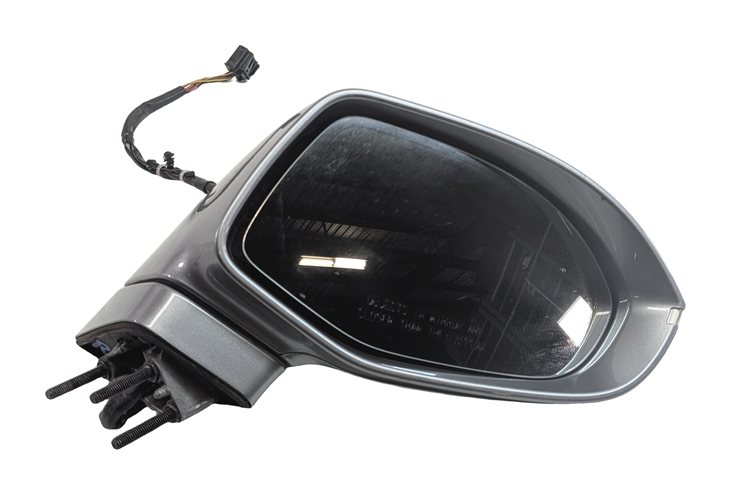 Thumbnail 2: 12-15 AUDI A7 (C7 4G8) RIGHT PASSENGER MANUAL FOLD MEMORY DOOR MIRROR (Gray)