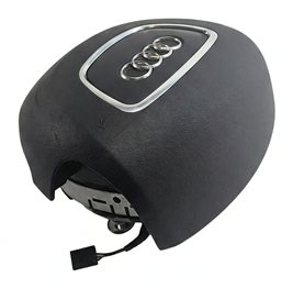 Thumbnail 4: 14-17 AUDI A7 (C7 4G8) DRIVER STEERING WHEEL SAFETY SRS AIR BAG AIRBAG (Black)