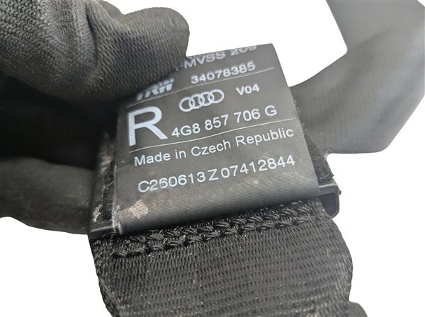Thumbnail 9: 12-18 AUDI A7 S7 (C7 4G8) FRONT RIGHT PASSENGER SEAT SEATBELT RETRACTOR (Black)