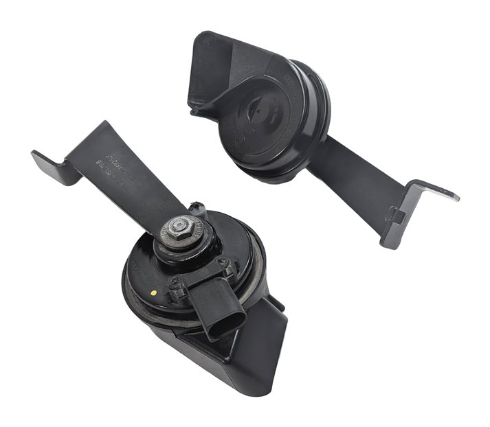 2014 AUDI A7 (C7 4G8) HIGH LOW NOTE TONE SPEAKER HORN ALERT SET/2