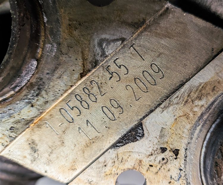 Thumbnail 11: 2008-2010 BMW X6 (E71) 3.0L xDRIVE 35i TWIN TURBO REAR TURBOCHARGER ASSEMBLY