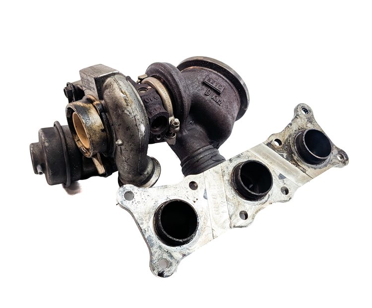 Thumbnail 2: 2008-2010 BMW X6 (E71) 3.0L xDRIVE 35i TWIN TURBO REAR TURBOCHARGER ASSEMBLY