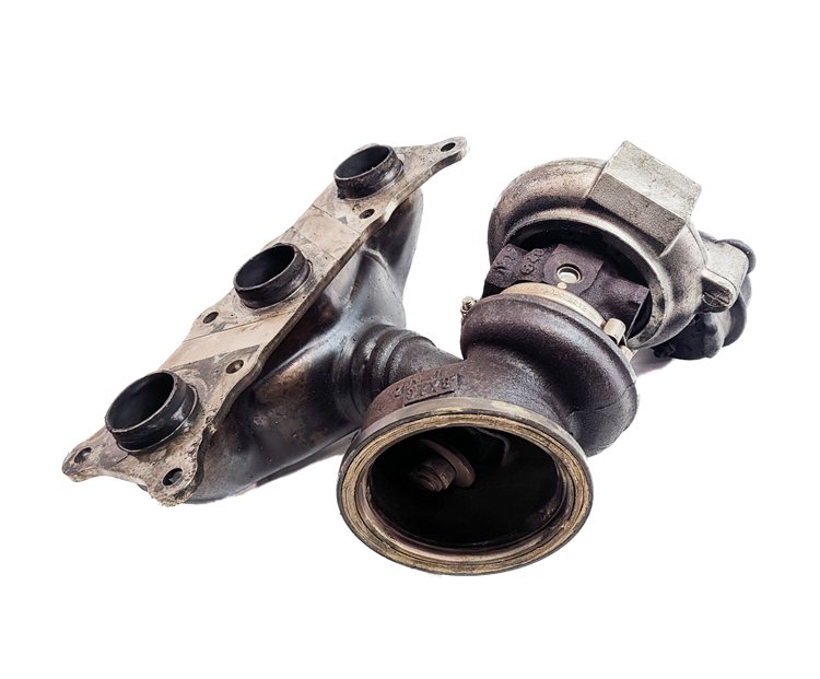 Thumbnail 4: 2008-2010 BMW X6 (E71) 3.0L xDRIVE 35i TWIN TURBO REAR TURBOCHARGER ASSEMBLY