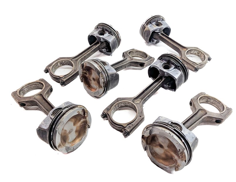 Thumbnail 2: 07-10 BMW 135i 335i 535i X6 Z4 E87 E60 E71 E89 3.0L N54 TURBO PISTON & ROD SET/6