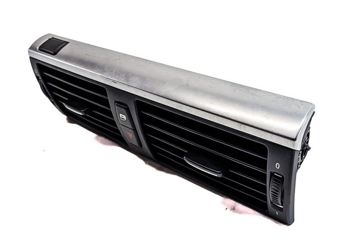 2010 BMW X6 (E71) FRONT CENTER DASH HEAT AIR AC DUAL VENT w/ HAZARD LOCK BUTTONS