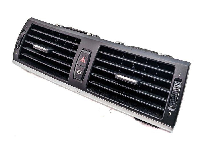 Thumbnail 5: 2010 BMW X6 (E71) FRONT CENTER DASH HEAT AIR AC DUAL VENT w/ HAZARD LOCK BUTTONS
