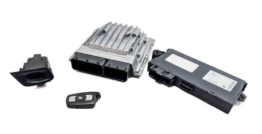 Thumbnail 1: 2010-2016 BMW 135i 335i 535i X6 Z4 MSD81 ECM ECU DME IGNITION MODULE KEY SET/4