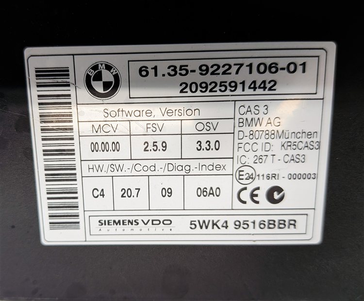 Thumbnail 16: 2010-2016 BMW 135i 335i 535i X6 Z4 MSD81 ECM ECU DME IGNITION MODULE KEY SET/4