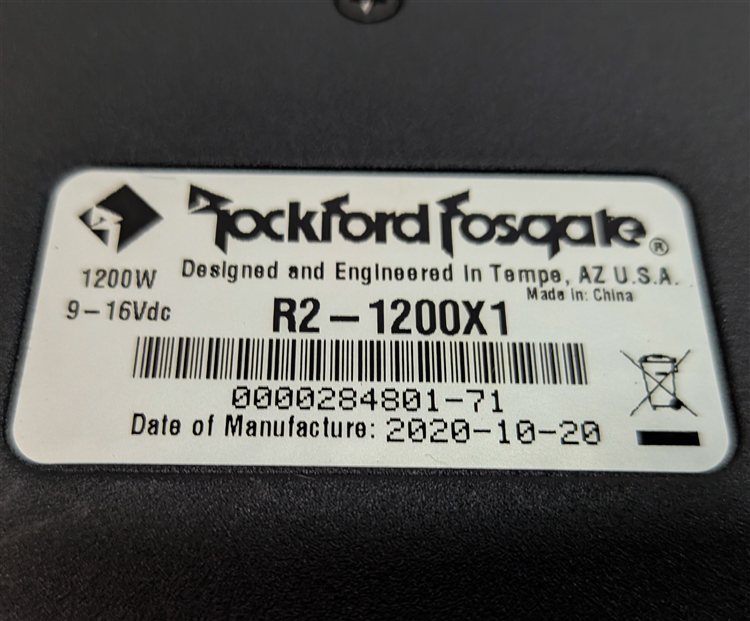 Thumbnail 9: 2010 BMW X6 (E71) AFTERMARKET ROCKFORD FOSGATE 1200 WATT AMP AMPLIFIER