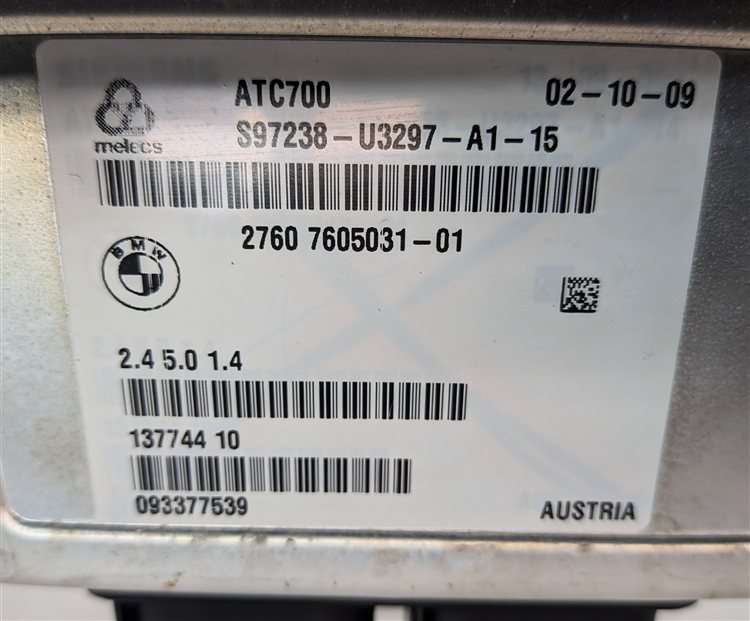 Thumbnail 6: 2007-2014 BMW X5 X5M X6 X6M - (E70 / E71) ATC700 TRANSFER CASE CONTROL MODULE