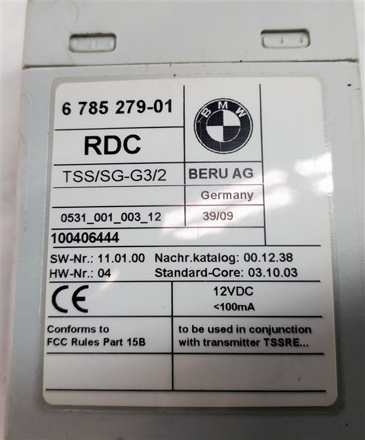 Thumbnail 6: 2007-2011 BMW 525i 528i 530i M3 M5 M6 X5 X6 Z4 TPMS RDC TIRE PRESSURE MODULE
