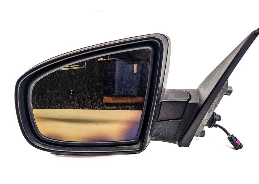 Thumbnail 2: 2010-2014 BMW X6 (E71) LEFT PFOLD HEAT MEM AUTODIM CAMERA DOOR MIRROR (Red)