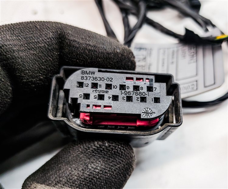 Thumbnail 4: 2010 BMW X6 (E71) REAR PARK ASSIST PDC DISTANCE CONTROL WIRE SENSOR SET/4 (Red)
