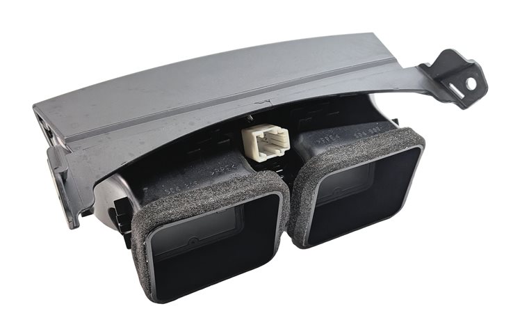 Thumbnail 4: 2010 BMW X6 (E71) REAR CENTER CONSOLE HEAT AIR AC HVAC DUAL VENT (Black)