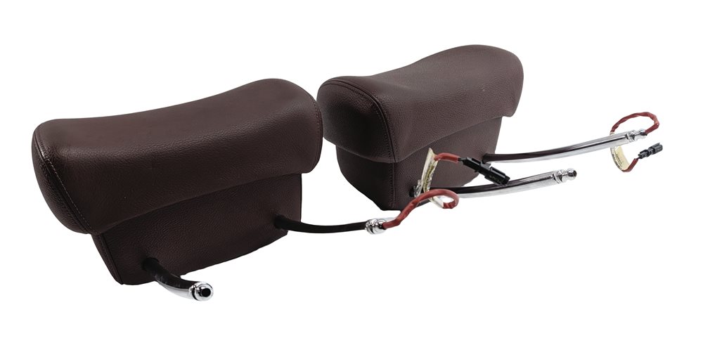 Thumbnail 2: 08-11 BMW X5 X6 E71 FRONT LEFT DRIVER & RIGHT PASSENGER HEADREST SET/2 (Chateau)