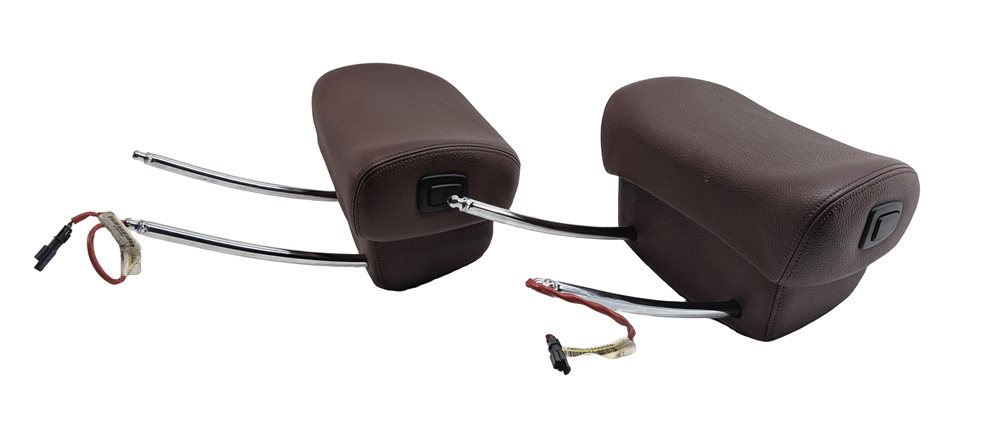Thumbnail 4: 08-11 BMW X5 X6 E71 FRONT LEFT DRIVER & RIGHT PASSENGER HEADREST SET/2 (Chateau)