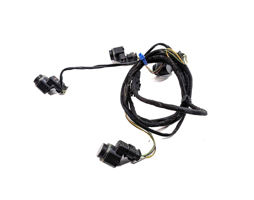 Thumbnail 2: 12 BMW 750LI F01 REAR PARK ASSIST PDC DISTANCE CONTROL WIRE SENSOR SET/4 (Black)