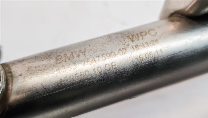 Thumbnail 6: 2012 BMW 750LI (F01) 4.4L (N63) ENGINE FUEL INJECTOR RAIL SET/2 w/ FUEL LINES