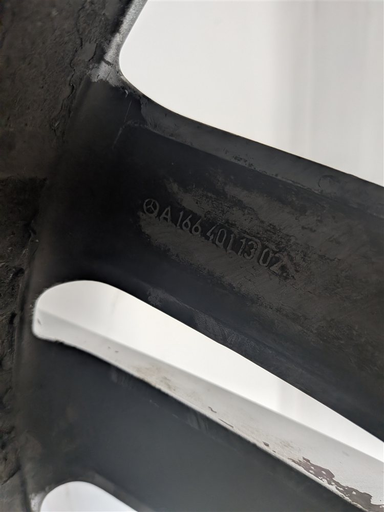 Thumbnail 4: 13-16 MERCEDES GL CLASS (X166) 19x8.5 ALUMINUM 5 DOUBLE 10 SPOKE ALLOY WHEEL RIM