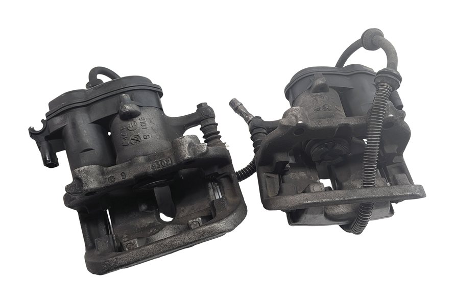 Thumbnail 6: 13-19 MERCEDES GL GLS CLASS 166 REAR LEFT & RIGHT ABS DISC BRAKE CALIPER SET/2