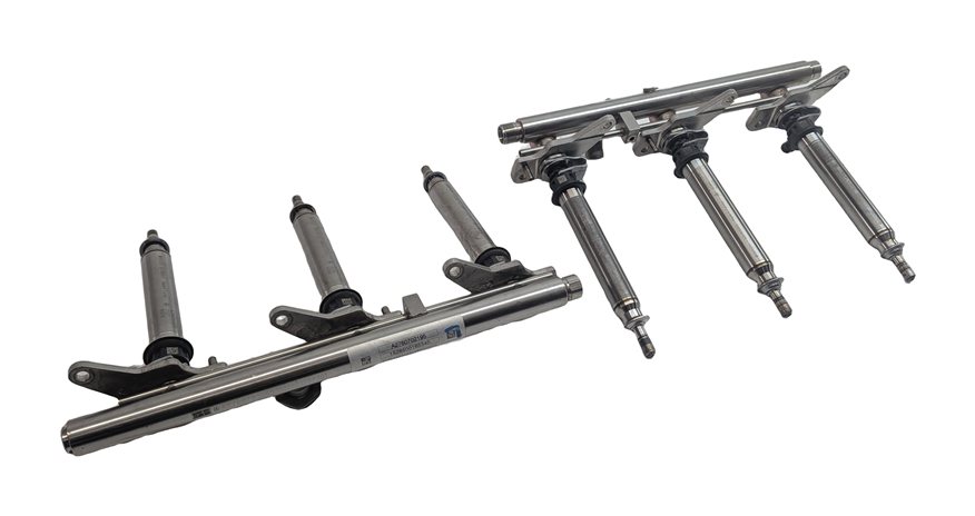 Thumbnail 5: 2016 MERCEDES GL450 (X166) 3.0L (276.821) ENGINE FUEL INJECTOR SET w/ RAILS