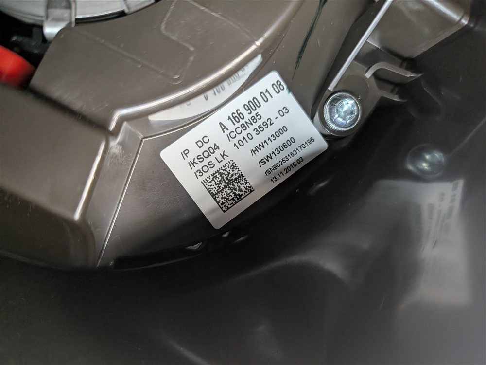 Thumbnail 8: 13-19 MERCEDES GL ML (W166 X166) BLINKER WIPER CRUISE COMBINATION SWITCH (Brown)