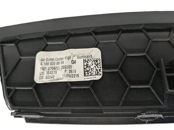 Thumbnail 8: 2016 MERCEDES GL450 (X166) FRONT CENTER DASH SCREEN TRIM HEAT AIR AC VENT(Black)
