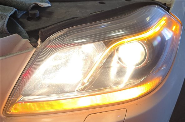 Thumbnail 2: 2013-2016 MERCEDES GL350 GL450 GL550 (X166) LEFT HALOGEN HEADLIGHT LIGHT LAMP
