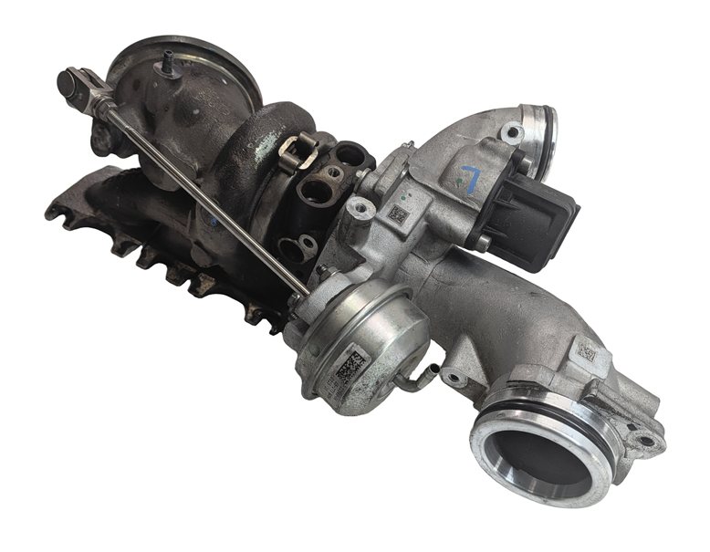 Thumbnail 3: 15-20 MERCEDES C E GL GLE GLS ML S SLC (W166 X166) 3.0L M276 LEFT TURBOCHARGER