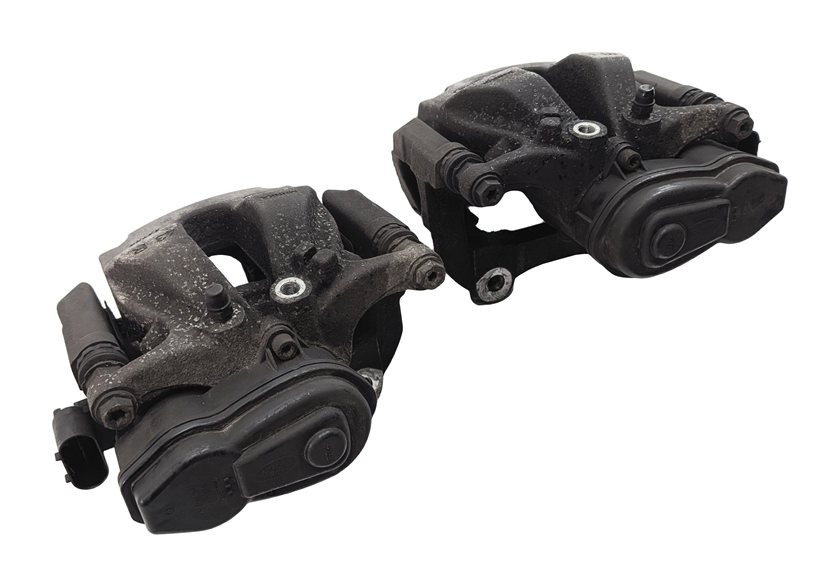 13-17 LAND RANGE ROVER L405 L494 REAR LEFT & RIGHT BRAKE CALIPER SET w/ACTUATOR