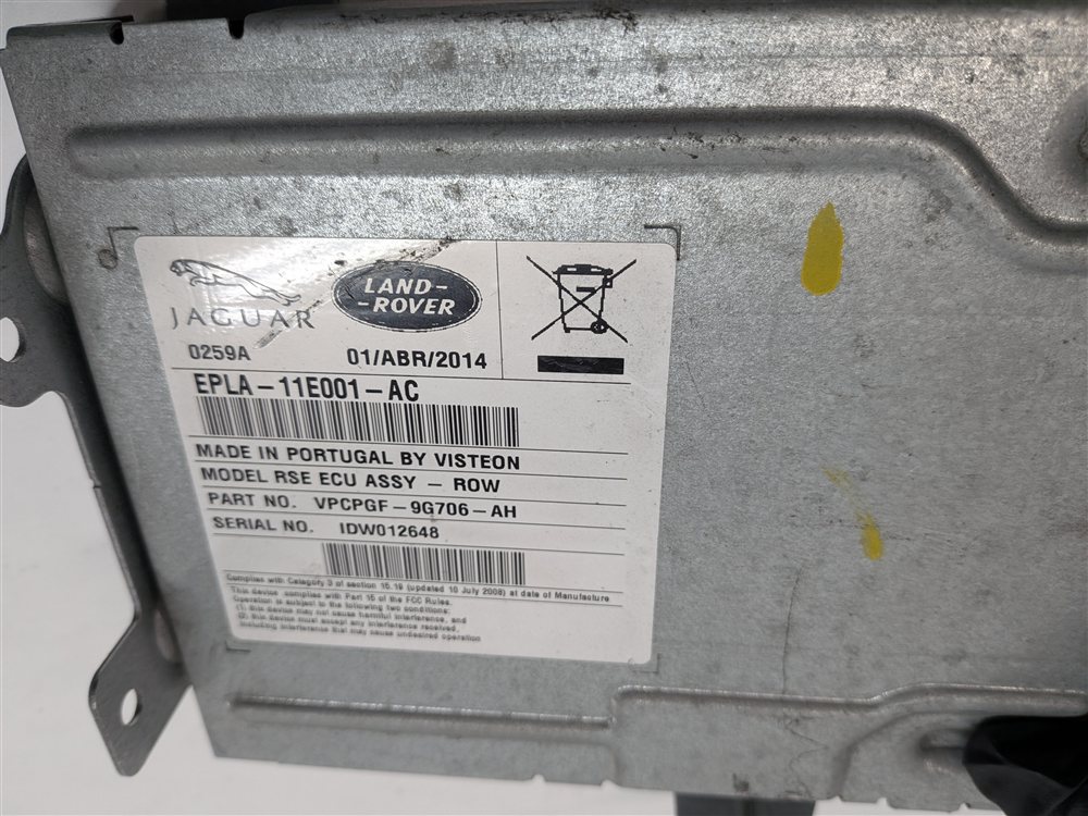 Thumbnail 8: 2014-2015 RANGE ROVER L405 REAR SEAT ENTERTAINMENT SYSTEM CONTROL MODULE