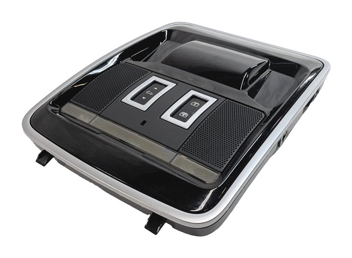 Thumbnail 4: 2014 RANGE ROVER (L405) FRONT OVERHEAD DOME MAP READING LIGHT LAMP (Black)