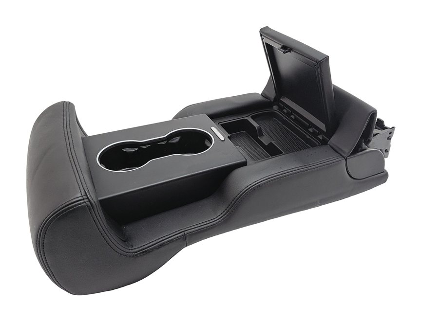 Thumbnail 5: 13-14 RANGE ROVER L405 REAR CENTER SEAT BACK FOLDING ARM REST CUPHOLDER (Black)