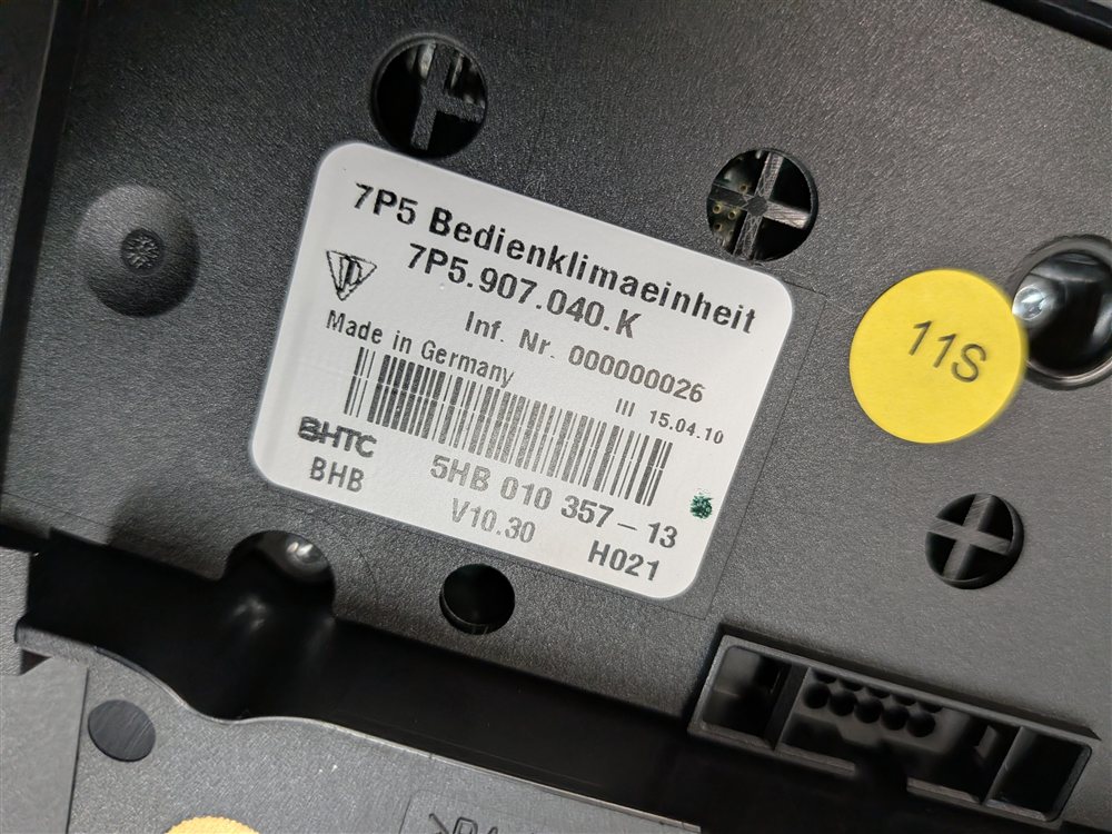 Thumbnail 8: 2011-2018 PORSCHE CAYENNE (958) FRONT HEATER A/C TEMPERATURE CONTROL PANEL