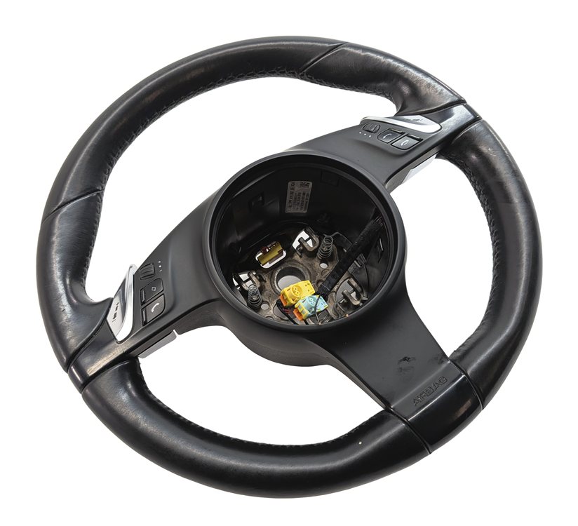 2011-2014 PORSCHE CAYENNE 958 DRIVER MULTIFUNCTION HEATED STEERING WHEEL (Black)