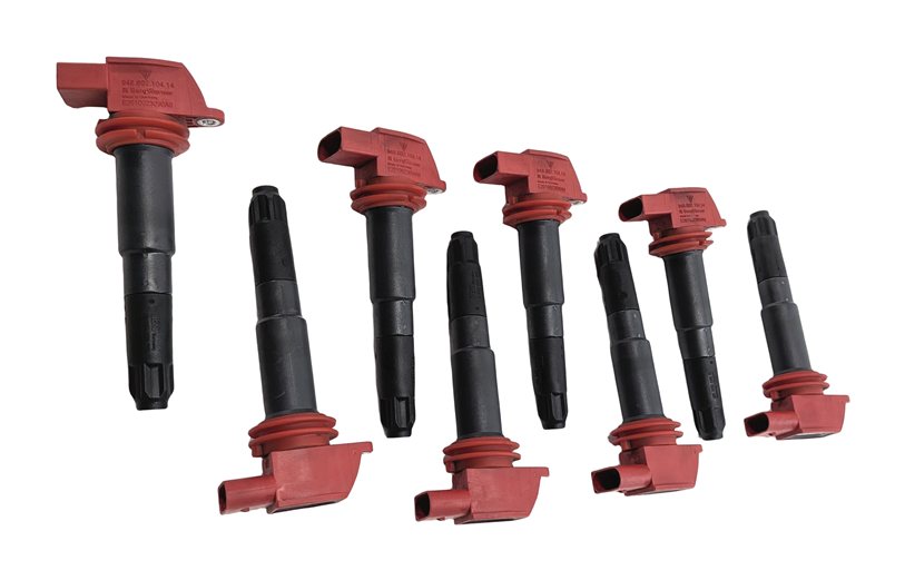 Thumbnail 3: 2010-2018 PORSCHE CAYENNE PANAMERA (958 970) 4.8L V8 ENGINE IGNITION COIL SET 8