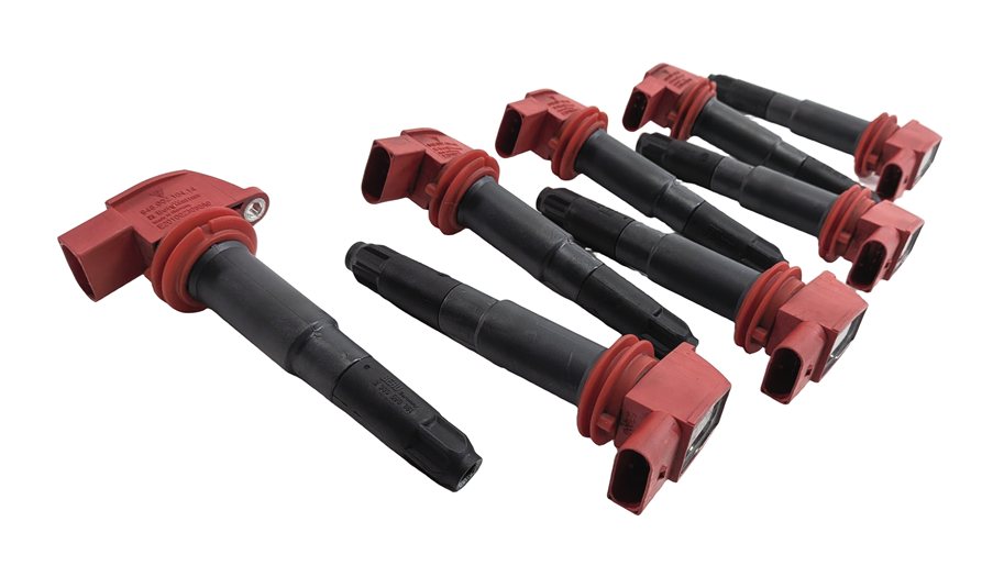 Thumbnail 4: 2010-2018 PORSCHE CAYENNE PANAMERA (958 970) 4.8L V8 ENGINE IGNITION COIL SET 8